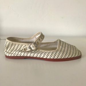 Nin Hao Patterned Mary Jane Shoes